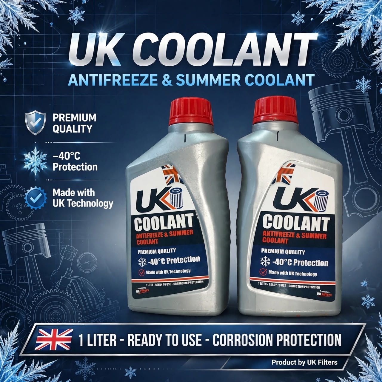 UK Coolant – Advanced Cooling & Engine Protection (1 Liter)